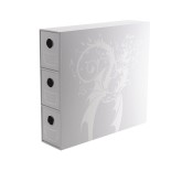 Dragon Shield Storage: Fortress Card Drawers Verticle 3 XL - White