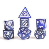 Sirius Dice: D&D Adventure Dice Set - Fighter Blue