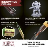 The Army Painter: Speedpaint Marker - Grim Black 6CT