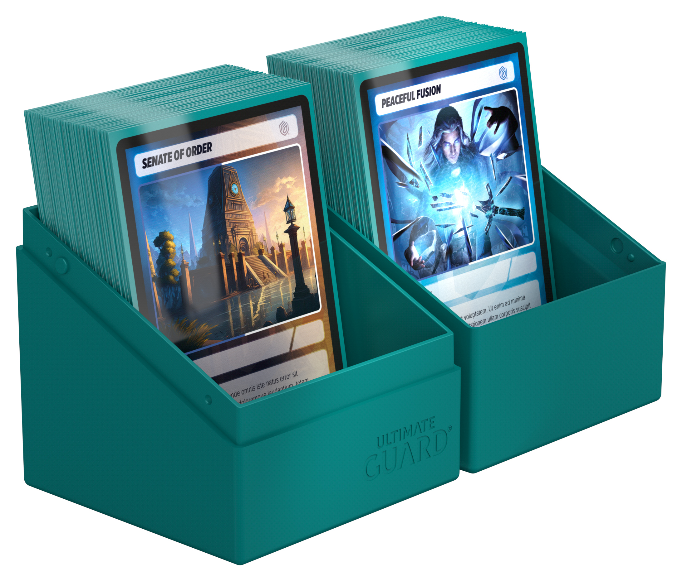 thumbnail image 2 of Magic The Gathering Deck Box UG) Boulder 100 Deck Case - MTG Guild Summit - Selesnya - Jeuxjubes Mtg Deck Box 2 of 13