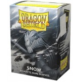 Dragon Shield Sleeves: Standard Matte Dual - Snow 100CT
