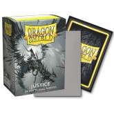 Dragon Shield Sleeves - 100ct Box Dual Matte - Silver "Justice"