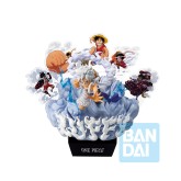One Piece : Monkey D. Luffy Gear 5 Ondimension - Memories of Adventure and The Shipping Route The Future - Ichibansho Figure