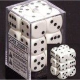 Chessex: Opaque 16Mm D6 White Dice Block