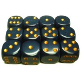 Chessex: Opaque 16Mm D6 Dusty Blue/Copper Dice