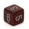 Chessex: Speckled Silver Volcano/Black 16Mm D6 Dice