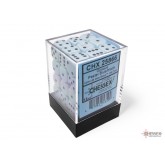 Chessex Opaque 12mm d6 Pastel Blue/black Dice Block(36 dice)