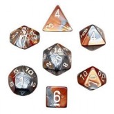 Chessex: Gemini Copper/Steel 7-Die Set