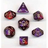 Chessex: Gemini Purple/Red 7-Die Set