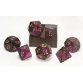 Chessex: Gemini Black-Purple/Gold 7-Die Set