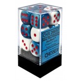 Chessex: Gem Astral Blue White / Red 16Mm