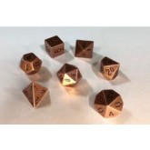 Metal Copper 7 Die Polyhedral Set