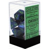 Chessex: Lustrous Dark Blue/Green 7 Die Set