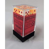 Chessex: Festive Sunburst/ Red 16mm Set