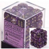 Chessex: Vortex Purple/Gold 12Mm D6 Dice
