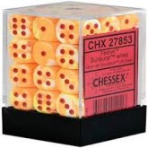 Chessex: Festive Sunburst/ Red 12mm Set