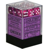 Chessex: Festive Violet/White 12Mm D6 Dice