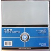 Csp 45Rpm Record Sleeves 100Ct
