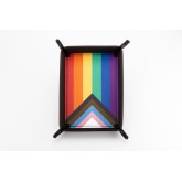 FanRoll: Fold Up Dice Tray - Rainbow Pride Flag