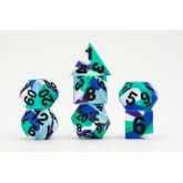 FanRoll: 7CT Sharp Edge Silicone Rubber Pride Gay Men Polyhedral Dice Set