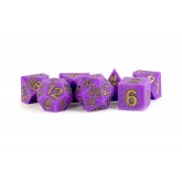 FanRoll: 7CT Sharp Edge Silicone Rubber Regal Ricochet Polyhedral Dice Set