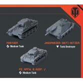 World of Tanks: German - Tank Platoon 2 (Panzer III J, Panther, Jagdpanzer 38t)