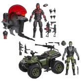 G.I. Joe Classified Series #218, Snake Eyes & Varmint ATV Vs. Stealth Viper & Cobra Stealth Flight Pod (Trubble Bubble)