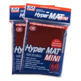 KMC Small Sleeves USA Pack Hyper Matte Red 60-Count