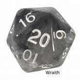 Role 4 Initiative 29mm XL D20 Dice Diffusion Wraith
