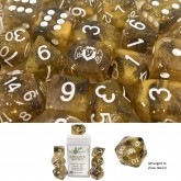 Role 4 Initiative Set of 7 Dice with Arch D4 Diffusion Sphinxs Riddle with Symbol
