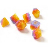 Sirius Dice: 7CT Tahitian Sunset Polyhedral Dice Set