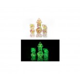 Sirius Dice Melon Ball Glowworm 7 Die Set