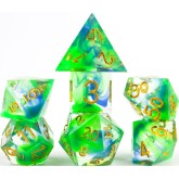 Sirius Dice: 7CT Sharp-edge - Cyprus Polyhedral Dice Set