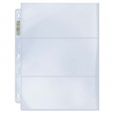 Ultra Pro 3-Pocket Platinum Page With 3-1/2 X 7-1/2" Pockets (100Ct)"