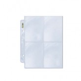 Ultra Pro 4-Pocket Platinum Page For Mini 2-Ring Albums (100Ct)