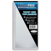 Ultrapro 3 3/8 X 7 1/4" Ticket Size Toploaders"