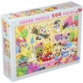 PK500-02 500P Puzzle - Lets Eat Together! Celebration Cake "Pokemon", Ensky Puzzle