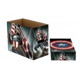 Captain America Stars Marvel Short Comic Storage Box